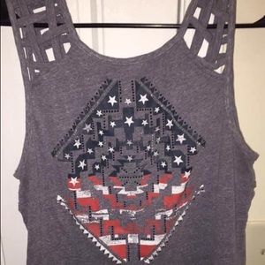 Rock & roll cowgirl. Tank top.